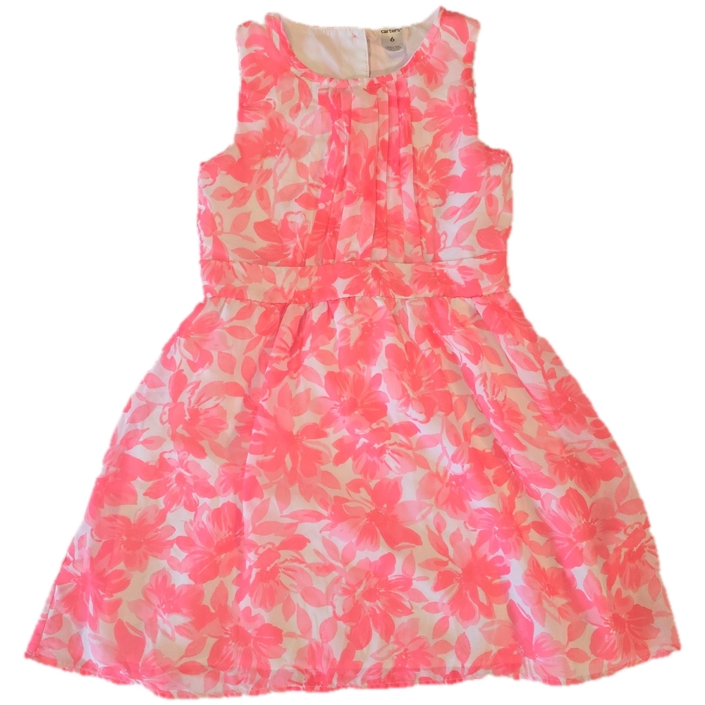 Carter's Pink Floral Kids Casual Dress